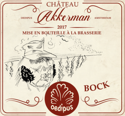 Chateau Akkerman van Oedipus: één van de drie etiketten